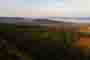 Fotografie z dronu chaty na samotě u lesa. Chata LUFT.